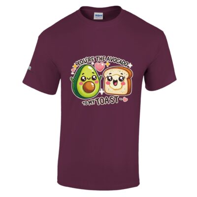 ToonTreasure funny graphic t-shirt “You're the Avocado to My Toast Kawaii T-Shirt” – T-Shirts